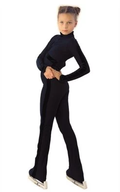 IceDress - Figure Skating Training Overalls - Sport Style (Black With Velvet) -Figure Skating Shop f97d60e75f10 53874 65130 24575.1582440875