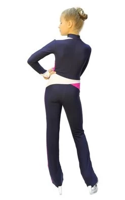 IceDress - Figure Skating Training Overalls - Skating (Gray-blue Dark, Fuchsia And White) -Figure Skating Shop fdc63bfcb335 77602 33904.1582497055