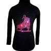 Black Jacket With "Pink Skate" Applique 2 Black Jacket With "Pink Skate" Applique -Figure Skating Shop jacketwithpinkskate 75171.1667938903