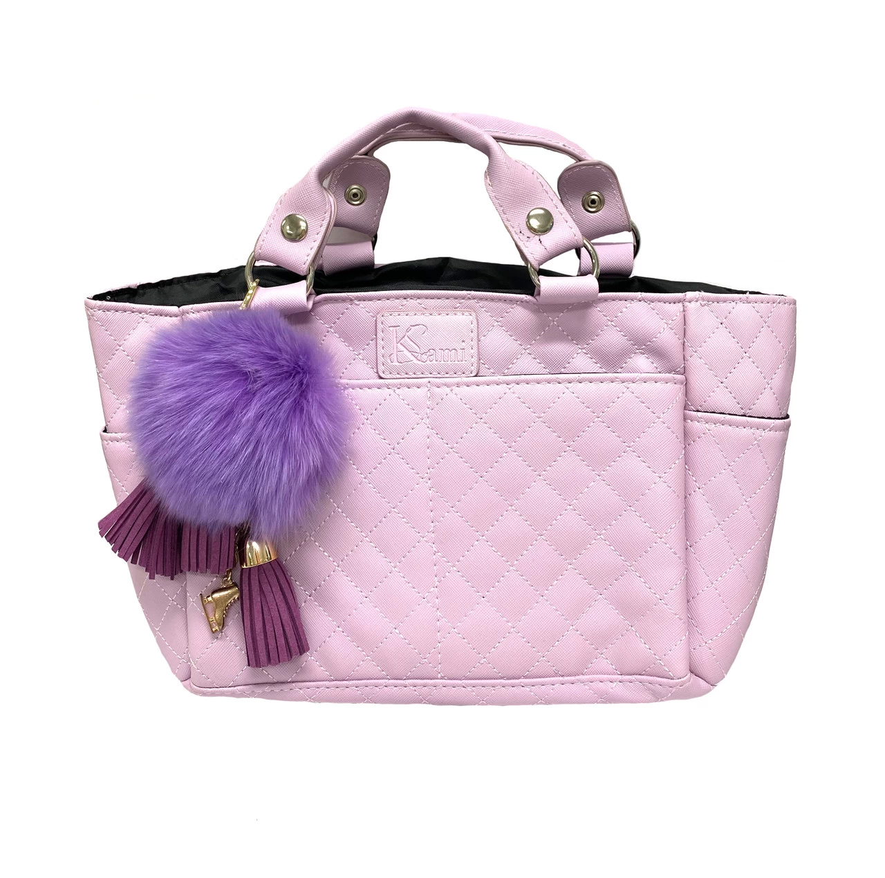 Kami-So Ice Skating Rink Tote - (Lilac) With Lilac Charm 3 Kami-So Ice Skating Rink Tote - (Lilac) With Lilac Charm