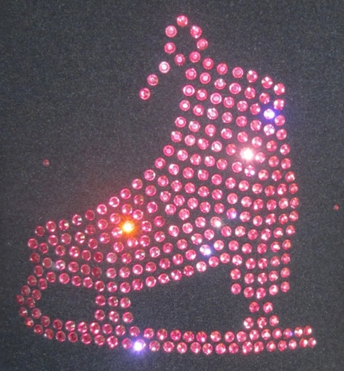 Black Jacket With "Pink Skate" Applique 4 Black Jacket With "Pink Skate" Applique - Image 2