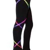 Criss Cross Poly Spandex Rainbow Ice Skating Pants XP120 (15% OFF, Size AXS) -Figure Skating Shop raibowcrisscrossside 74589.1681213011