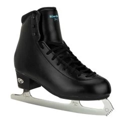 Riedell Topaz Ice Skates (Width D) -Figure Skating Shop riedell topaz skate black angle xl 05212.1676633354