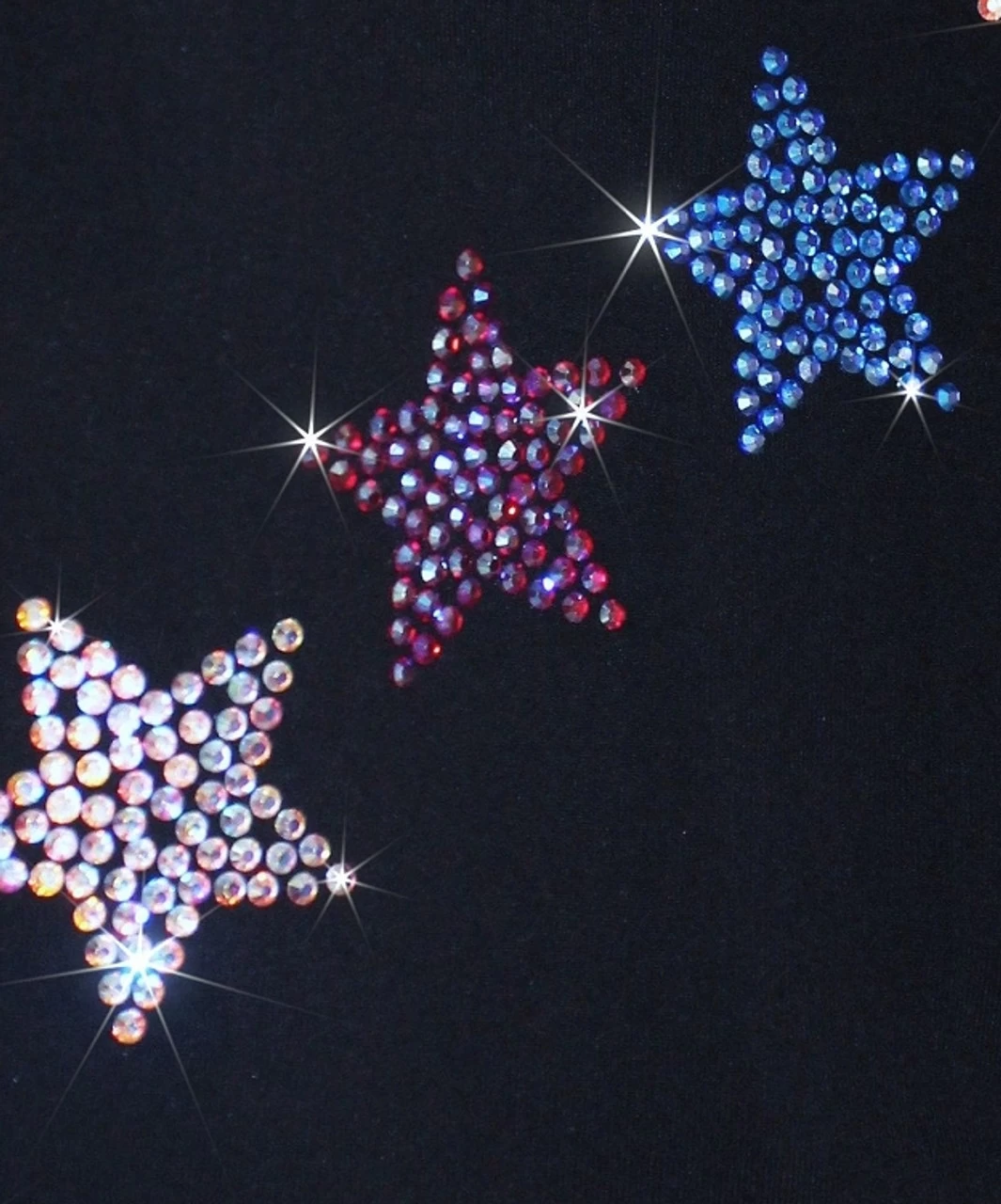 Ice Skating Jacket With "USA Spiral Stars" Rhinestuds Design 6 Ice Skating Jacket With "USA Spiral Stars" Rhinestuds Design - Image 4